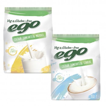 Сухой соевый заменитель молока и сливок Ego Veg&Gluten-free Сухой соевый заменитель молока и сливок Ego Veg&Gluten-free