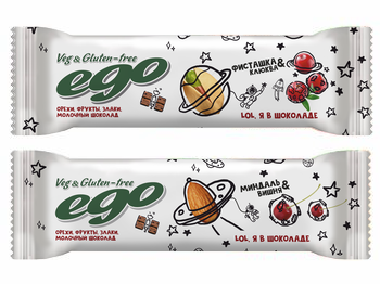 Ореховые батончики Ego Veg&Gluten-free Ореховые батончики Ego Veg&Gluten-free